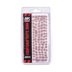 Имитация травы AK Interactive LIGHT GRAY - FANTASY TUFTS 2MM