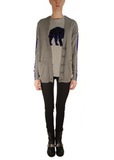 Кардиган двухцветный из шерсти и вискозы STELLA MCCARTNEY