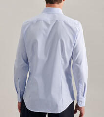 Сорочка мужская Seidensticker Slim Fit 01.693640-11 в полоску голубая