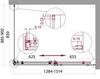 BelBagno Acqua ACQUA-AH-1-130/90-C-CR Душевой уголок прямоугольный, 130x90, цвет: хром