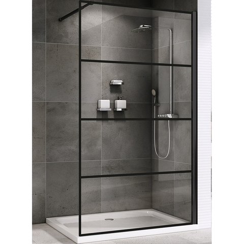 Abber Immer Offen AG65100B Душевая перегородка, цвет: чёрный