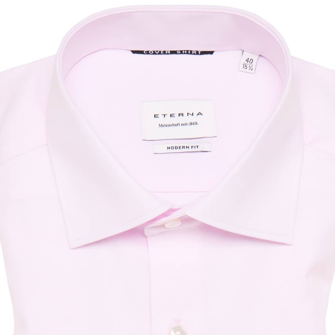 Сорочка мужская Eterna Modern Fit 8817-X18K-50 из твила розовая