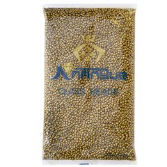 
          Бисер Alingar размер №8 вес 450 гр., золото перламутровый, непрозрачный, пакет