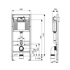 TECE N500921  TECE Комплект (4в1) TECEbase 3.0 c кронштейнами, звукоизоляция, панель смыва TECEloop хром глянцевая (латунный вентиль)