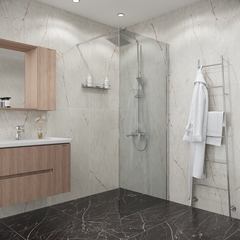 Душевая перегородка Niagara Eco NG-531-80 (80х190) хром,стекло прозрачное,1 место