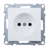 Розетка без заземления - Legrand SUNO - без шторок 16А 250В винтовые зажимы - Белый — фото 1