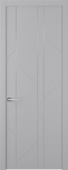 Дверь Флекс 1 Молдинг Хром / Цвет Эмаль светло - серый / Двери Belwooddoors