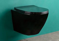 GID Tr2198-18 Унитаз подвесной, чёрный глянцевый фото