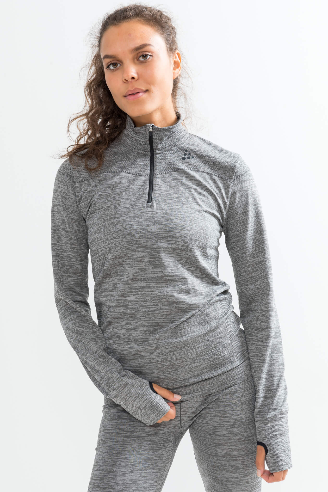 Craft Fuseknit Comfort комплект термобелья женский на молнии grey - 2