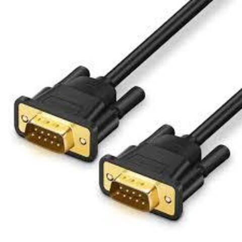 Кабель UGREEN DB101 (20146) DB9 RS-232 Male To Female Adapter Cable 2м черный