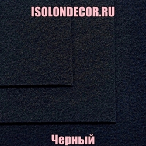 Фетр жесткий Черный Толщина 1 мм. Лист 20х30 см.
