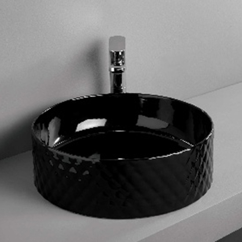 ArtCeram Rombo OSL009 03 00 Раковина накладная, 44x44, цвет: чёрный