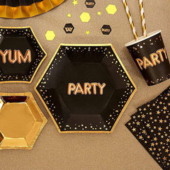 Тарелки малые Гламур Black&Gold PARTY