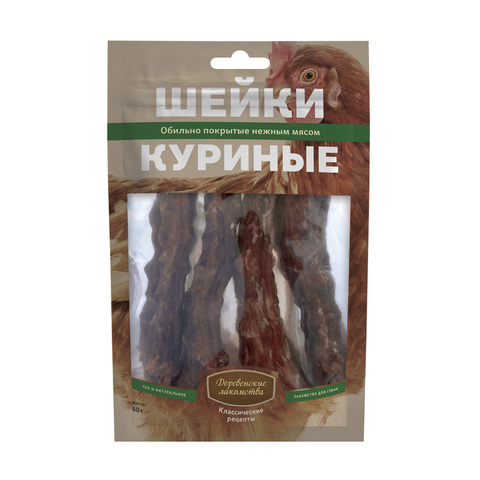Деревенские лакомства Шейки куриные 60 г