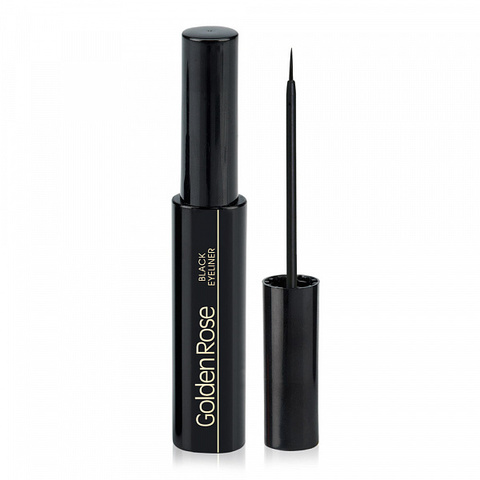 Golden Rose Подводка  BLACK Eyeliner  (черно-белая упак) чёрная