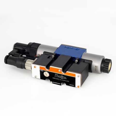 Фото 4WREE6W32-2X/G24K31/A1V - Пропорциональный распределитель с обратной связью по положению золотника со встроенным усилителем Ду6, A1 = ±10 В, номинальный расход 32 л/мин, схема W