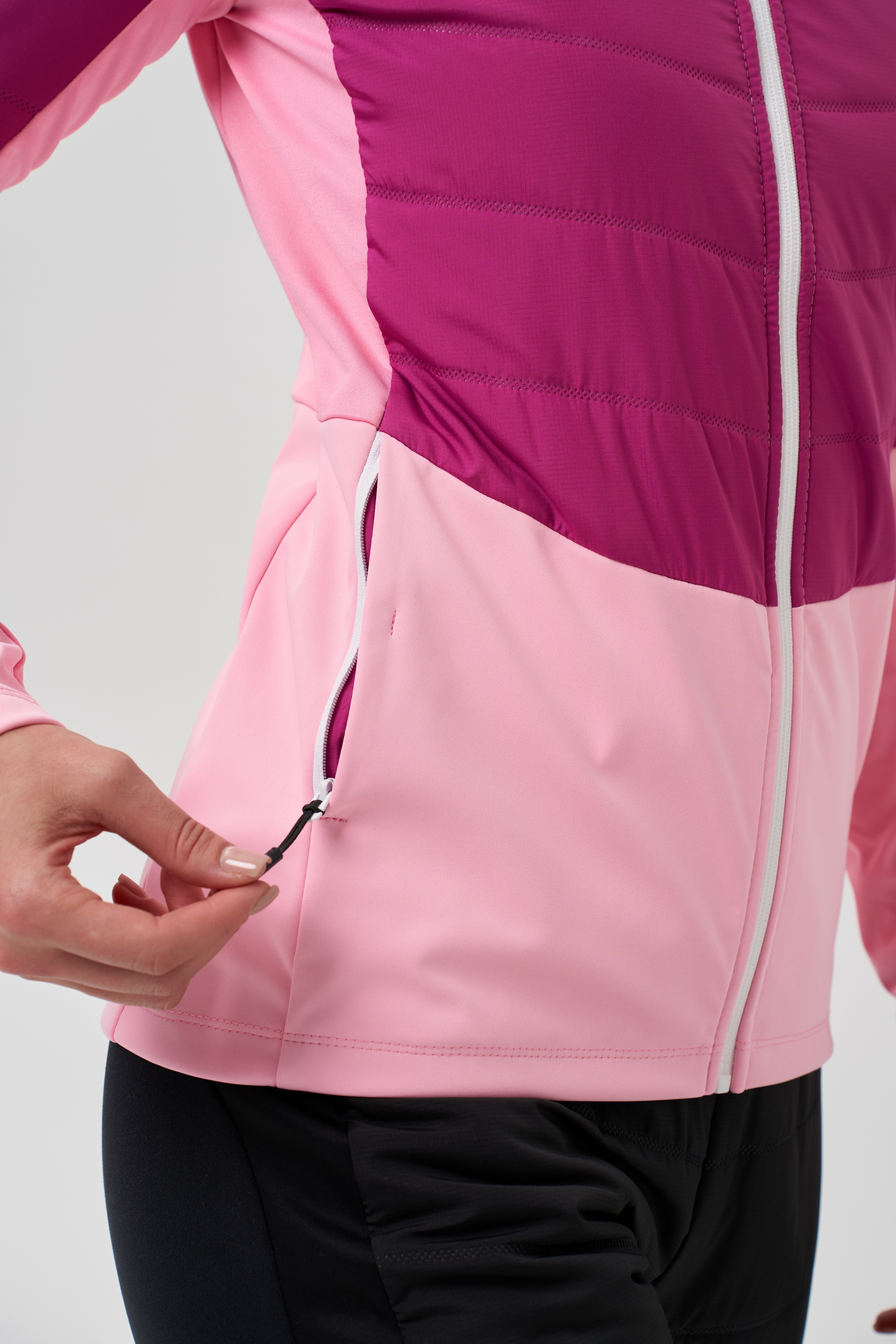 Женский костюм для лыж и бега зимой Nordski Hybrid Pro 2.0 candy pink-fuchsia - 9