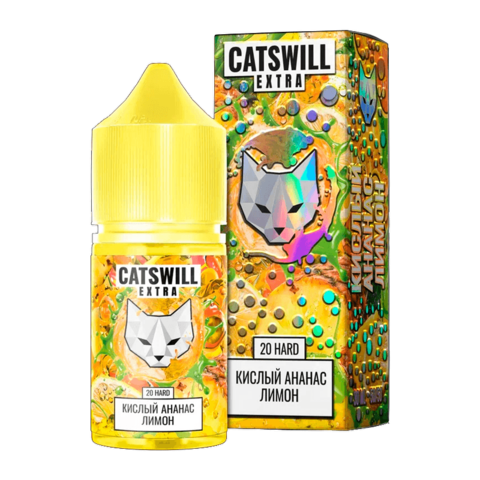 Жидкость CATSWILL EXTRA Salt 2% HARD 30 ml - Кислый ананас Лимон