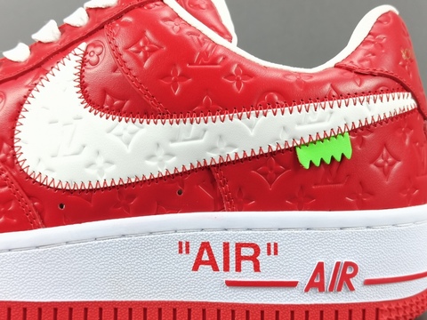 Louis Vuitton x Nike Air Force 1 'Red/White' 