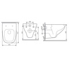 Am.Pm C851701SC X-Joy подвесной унитаз FlashClean с сиденьем микролифт