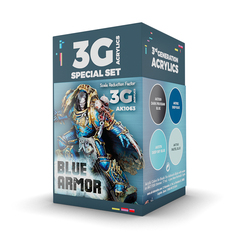 Набор красок AK interactive Blue Armor Wargame Color Set