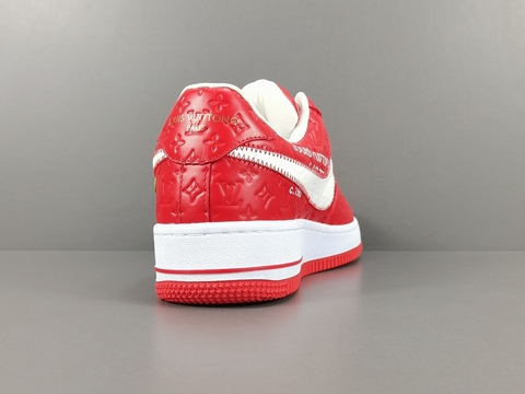 Louis Vuitton x Nike Air Force 1 'Red/White' 