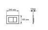 Aquatek KDI-0000033 KDI-0000033 (001С-1) Панель смыва Оружейная сталь матовая (клавиши квадрат)