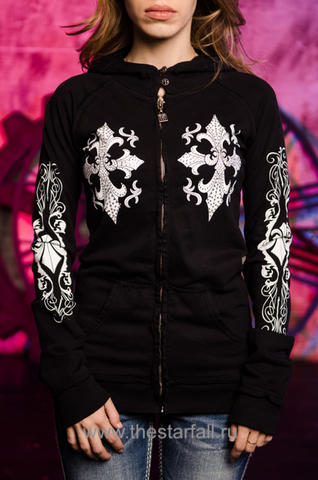 Affliction | Худи женское MARIA Black AW14987 перед
