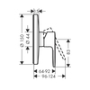 Hansgrohe Vernis Blend 71667670 Смеситель для душа, СМ МЧ
