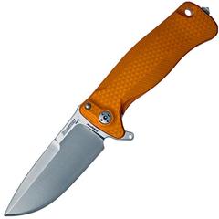 Фото Нож складной LionSteel SR22A OS Mini, сталь Uddeholm Sleipner® Satin Finish, рукоять алюминий (Solid®), оранжевый