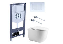 Aquatek SET КЛАССИК cm-INS23-009 4в1 SET КЛАССИК cm-INS23-009 4в1 (рама Aquatek INS-0000023 +крепеж KKI-0000001 +кнопка KDI-0000009 +унитаз AQ1112-00 с крышкой sc) фото