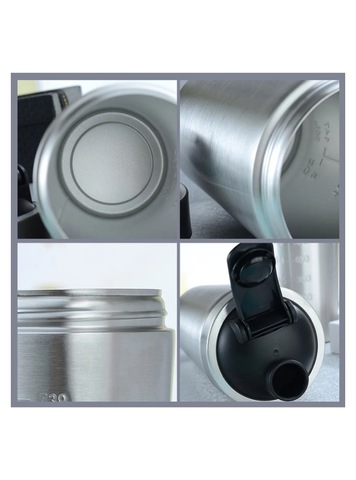 Картинка шейкер Skully ES-PS03-0.5 stainless steel - 5