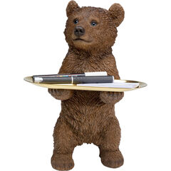 Фигура декоративная Butler Standing Bear «Дворецкий стоячий медведь» 35 см