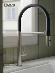 Смеситель для кухни с гибким изливом Lemark LMF-8074B-BN 