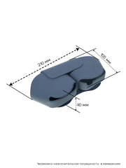 Защитный чехол, кейс для Apple AirPods Max (Синий)