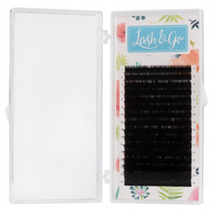 Черные ресницы Lash&Go микс 0,07/D+/7-14 mm (16 линий)