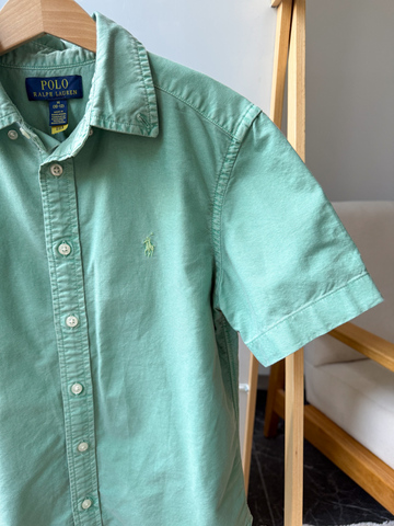Зелёная рубашка Polo Ralph Lauren, 140