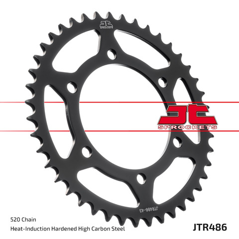 Звезда задняя JTR486.43ZBK для Yamaha MT-03, YZF-R3