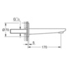 GROHE Lineare 13383001 Излив для ванны настенный