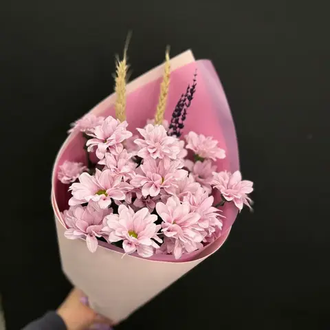 Букет кустовых хризантем, 3шт вариации