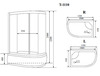 Timo Standart T-6610SL Душевая кабина 110x85, цвет: хром