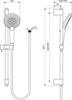 Ideal Standard Idealrain Evo Jet B1761AA Душевой гарнитур 60,3 см 3 режима