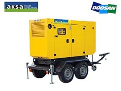 Дизельный генератор AKSA AD 93 на шасси с АВР
