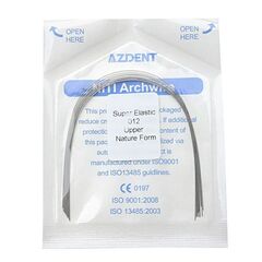 Дуги ортодонтические NiTi Upper 0.012 Azdent Super Elastic