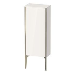 Duravit XViu XV1305RB122 Шкаф подвесной 890x400x240мм, с 1 дверью, 2 стеклянными полками (петли справа), цвет: белый глянцевый/champagne matt фото