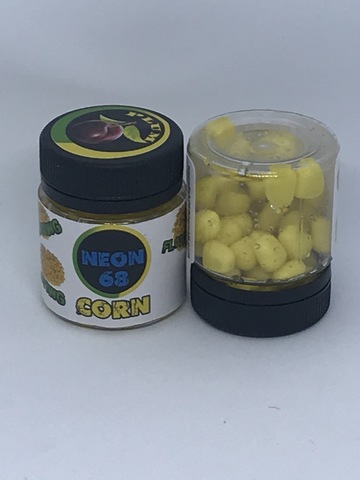 КУКУРУЗА ПЛАВАЮЩАЯ (имитация) NEON 68 СЛИВА 10мм/54шт в банке продажа от 2 шт.