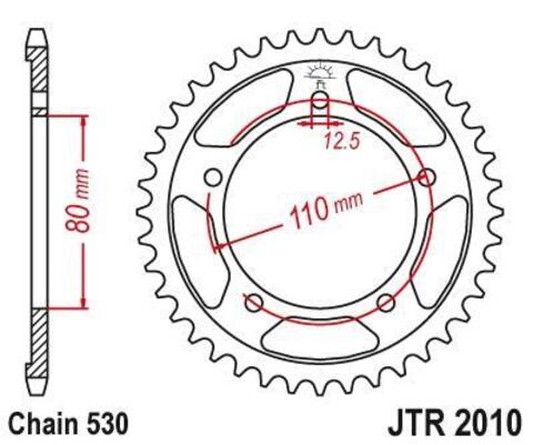 Звезда ведомая JTR2010 40