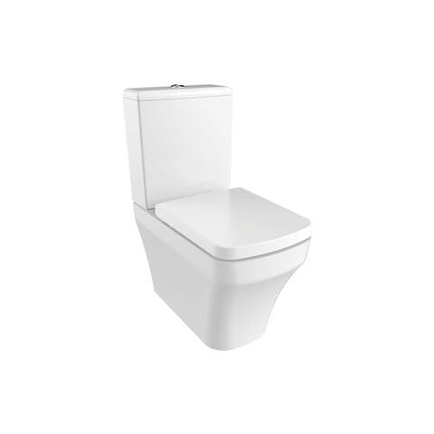 Creavit Solo SO361-00CB00E-0000 Унитаз напольный безободковый с биде, цвет: белый