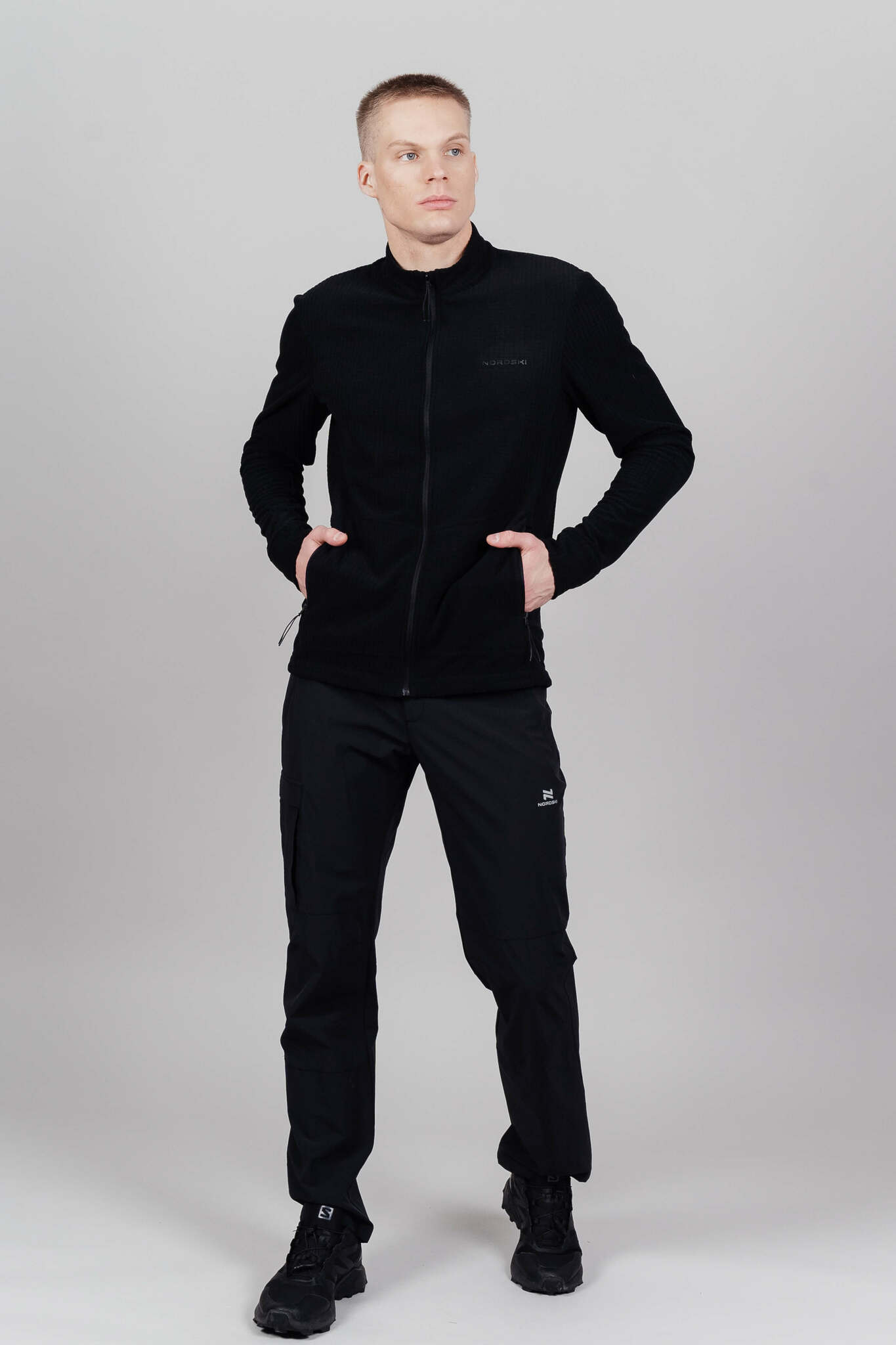 Мужская спортивная толстовка Nordski SkyRaid black - 6