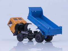 MAZ-5551 tipper early cabin 1988 orange-blue AutoHistory 1:43